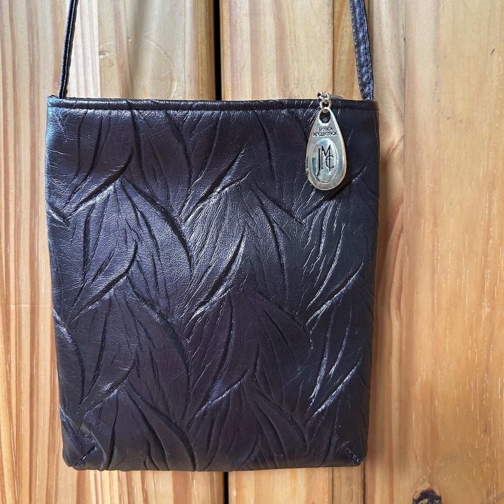 Jessica McClintock Purse Metallic Brown Small Bag Cross Body